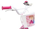 Bicicletta per Bambina 14" 2 Freni  Flower Bianca/Rosa-4