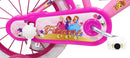 Bicicletta per Bambina 14" 2 Freni  Flower Bianca/Rosa-6