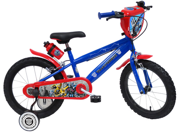 Bicicletta per Bambino 16" 2 Freni  Transformers Blu prezzo