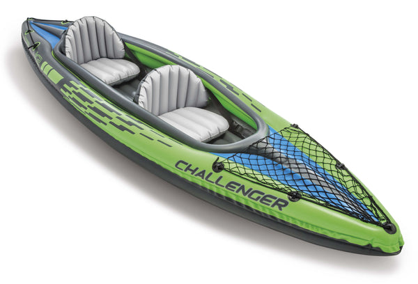 prezzo Kayak Gonfiabile Biposto 351x73 cm Intex Challenger K2 con Remi e Pompa