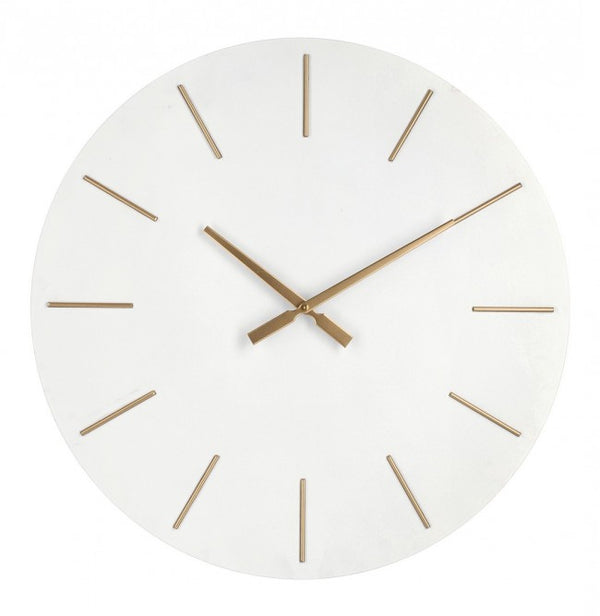 Orologio da Muro Ø 60x5 cm Timeline in Legno Bianco online