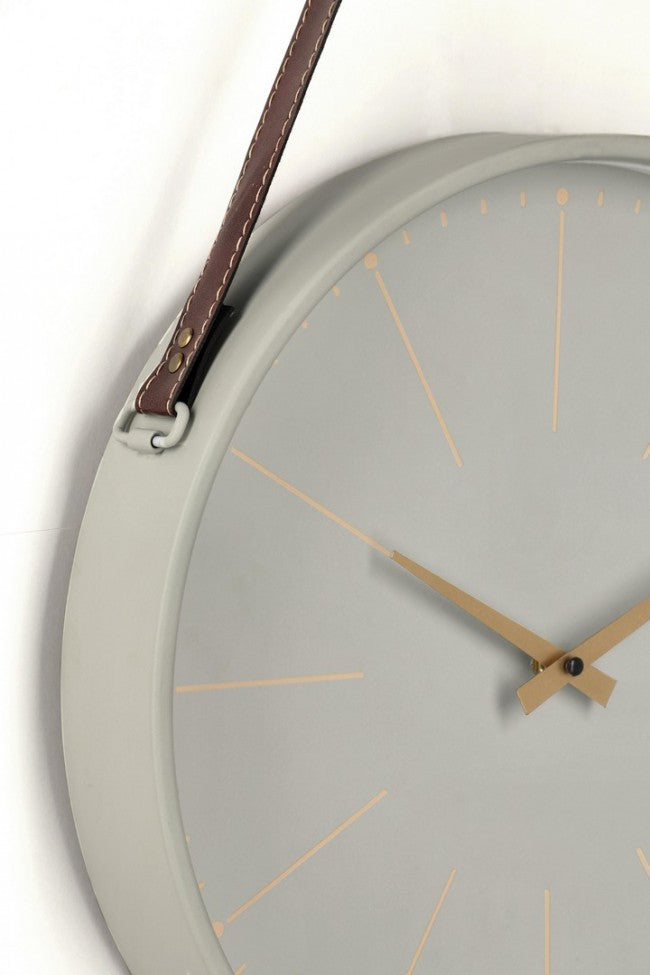 Orologio da Muro 40x6x66 cm Timeline in Legno Tortora-3