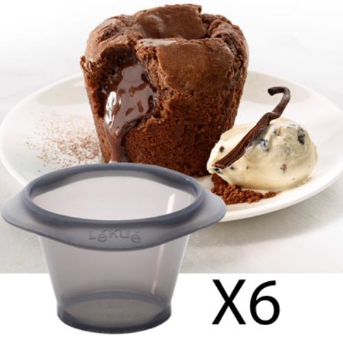 Set 6 Stampi per Coulant Muffin in Silicone Lekue online