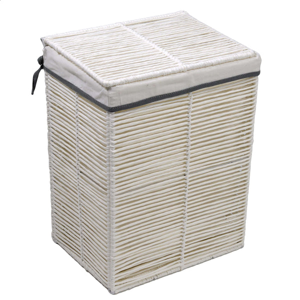 Cesto Portabiancheria paper Hilary bianco rettangolare pieghevole cm 30x40xh55 acquista