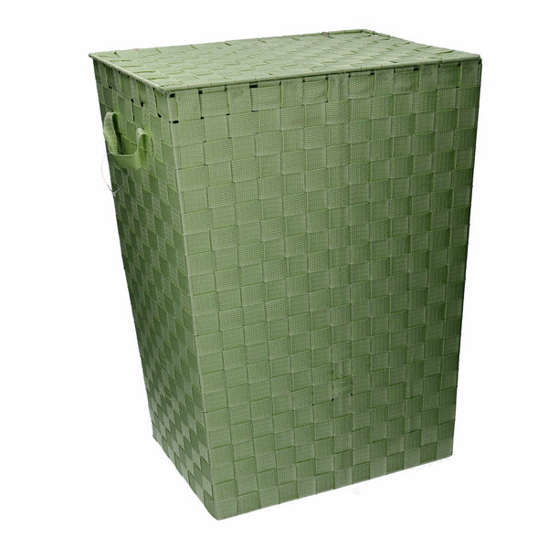 prezzo Cesto Portabiancheria in poliestere verde chiaro rettangolare cm 40x30xh53