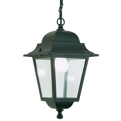 acquista Lampada Lanterna Sospesa Colore Nero da Esterno Linea Quadrata Sovil