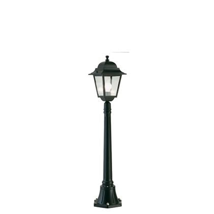 acquista Lampada Palo Basso per Giardino Colore Nero da Esterno Linea Quadrata Sovil