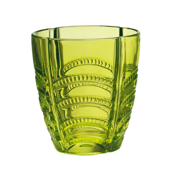 Confezione 6 Bicchieri Luxor Verde in Vetro Colorato in Pasta Kaleidos sconto