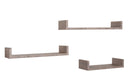 Set 3 Mensole da Parete 60-50-40x15,5x8 cm in Fibra di Legno Calamita Rovere Moka-3