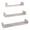 Set 3 Mensole da Parete 60-50-40x15,5x8 cm in Fibra di Legno Calamita Rovere Grigio