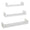 Set 3 Mensole da Parete 60-50-40x15,5x8 cm in Fibra di Legno Calamita Rovere Sbiancato