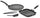 Set 4 Pezzi Bistecchiera + Piastra Multiuso in Alluminio Pressofuso Antiaderente Olympia Hard Cook