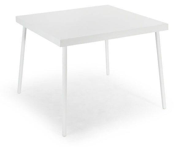 online Tavolo da Giardino 70x70x71 cm in Acciaio Kraus Giotto Bianco