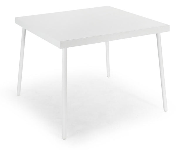 online Tavolo da Giardino 90x90x71 cm in Acciaio Kraus Giotto Bianco