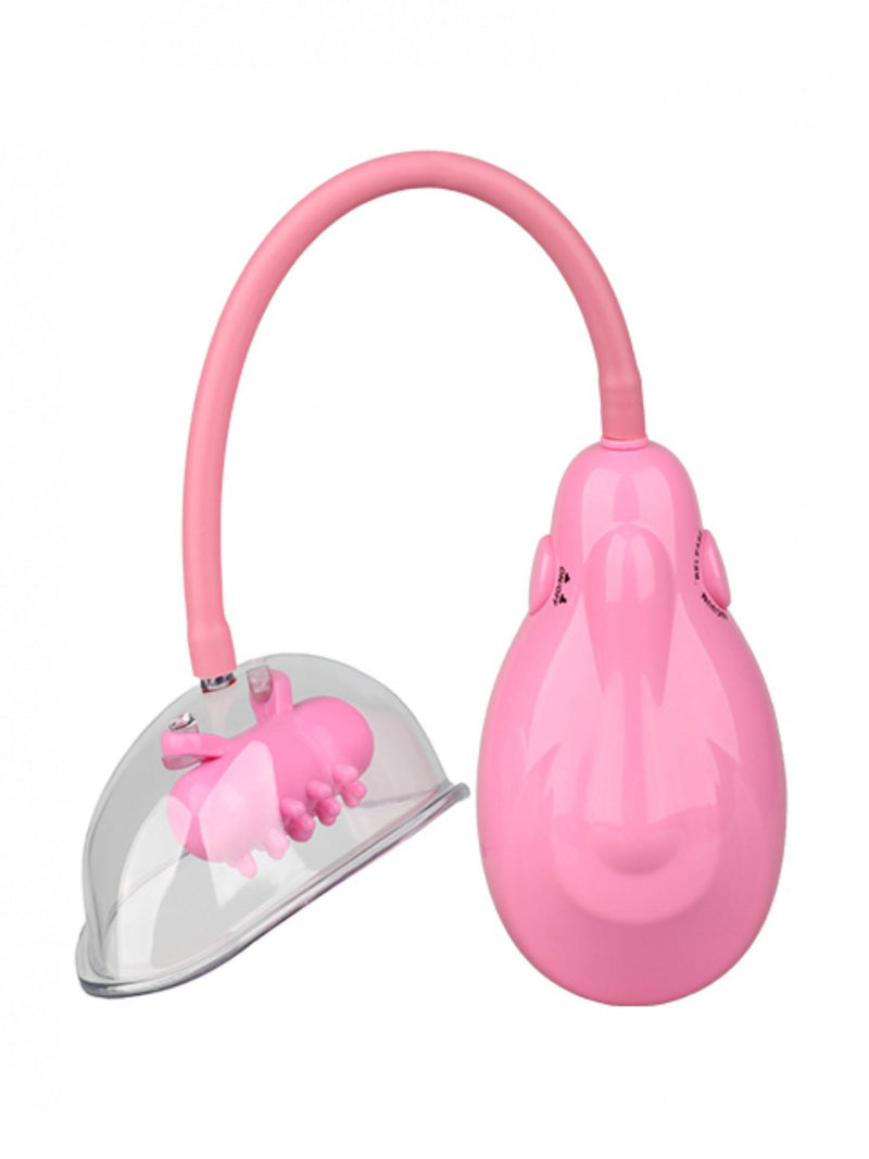 Pleasure Pump - Pompa Vibrante Vagina Rosa-1