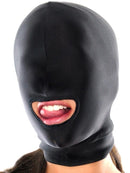 Spandex Open Mouth Hood Nero-1