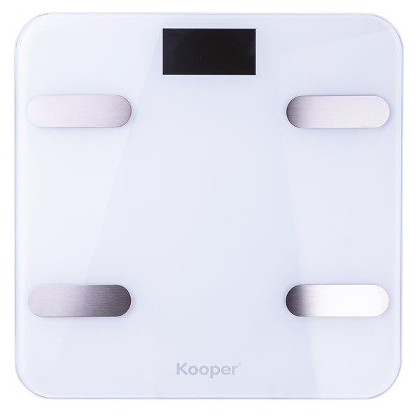 sconto Bilancia Pesapersona Digitale Max 180 Kg in Vetro con App Bluetooth Kooper  Bianco