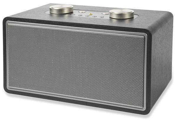 Altoparlante Speaker 80W Wireless con Radio Effetto Legno Kooper Rock Nero acquista