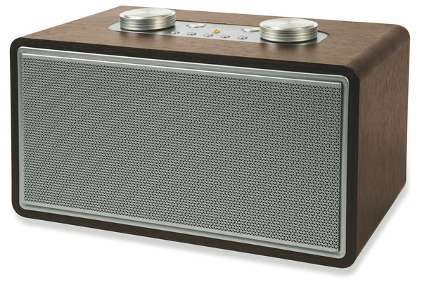 Altoparlante Speaker 80W Wireless con Radio Effetto Legno Kooper Rock Marrone acquista