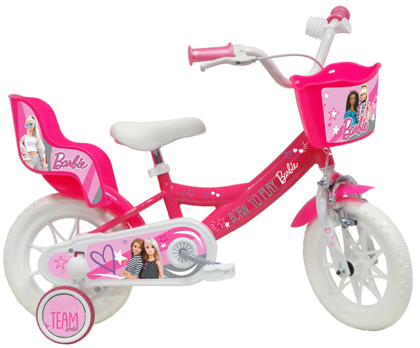 Bicicletta per Bambina 12" 1 Freno Gomme in EVA Barbie Rosa sconto