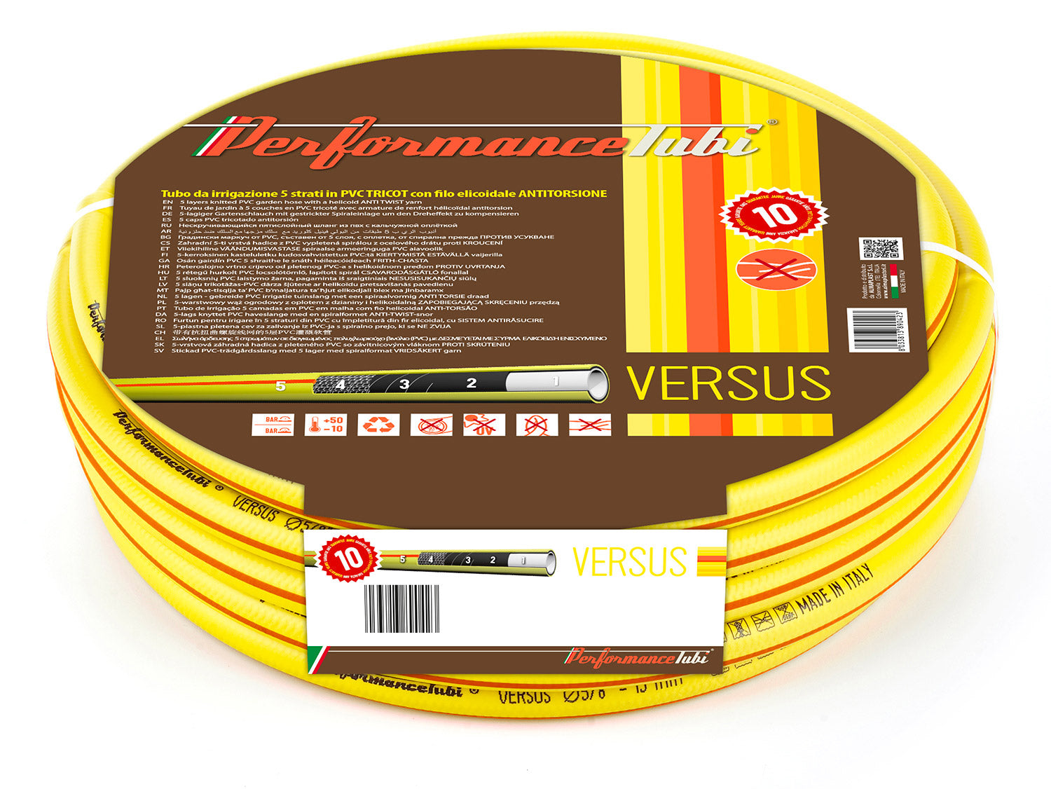 Tubo Irrigazione Tubo Da Giardino CELLFAST ECONOMICO A 3 Strati 25 Metri Di 3 4 Quot 704924 - Foto 7