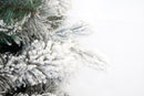 Albero di Natale Artificiale Innevato 180 cm 25 Rami con Pigne e Tronco Cedro Verde Seconda Scelta-8