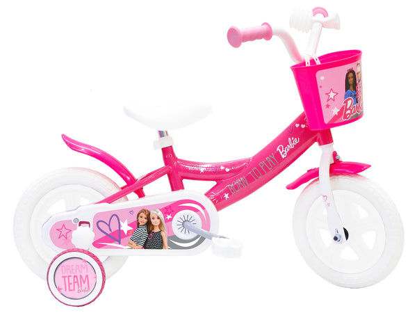 sconto Bicicletta per Bambina 10” Senza Freni Gomme in EVA Barbie Rosa