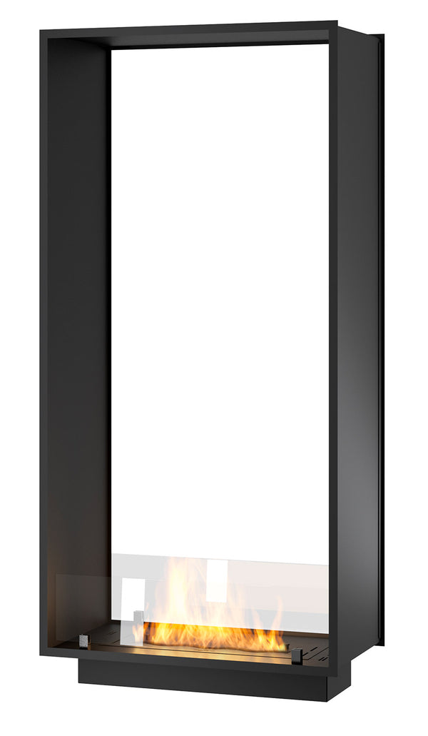 prezzo Camino a Bioetanolo da Incasso 73,5x143,5x35 cm Bifacciale 2 Side 1400 Slim Verticale Nero con Vetro