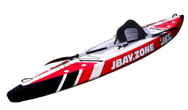 acquista Kayak Gonfiabile Monoposto 385x80 cm con Pagaia Zaino e Accessori Jbay.Zone V-Shape Mono