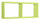 Mensola Rettangolare 2 Scomparti da Parete 70x30x15,5 cm in Fibra di Legno Morgana Verde