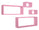 Set 3 Mensole Cubo da Parete Quadrato e Rettangolare in Fibra di Legno Merlino Rosa Blush