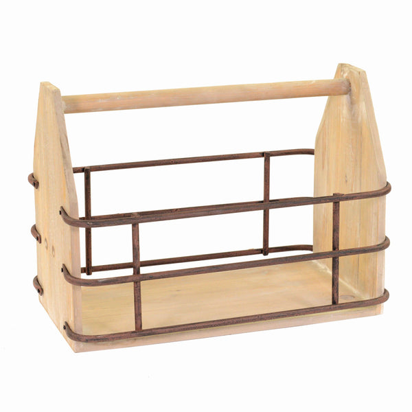 Portariviste in legno con in metallo rettangolare cm 41x25xh17,5/30 prezzo
