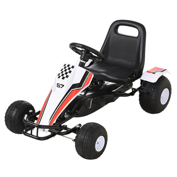 sconto Go-Kart a Pedale per Bambini 104x66x57 cm  Bianco