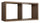 Mensola Rettangolare 2 Scomparti da Parete 70x30x23,7 cm in Fibra di Legno Morgana Maxi Rovere Tabacco