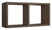 Mensola Rettangolare 2 Scomparti da Parete 70x30x23,7 cm in Fibra di Legno Morgana Maxi Noce