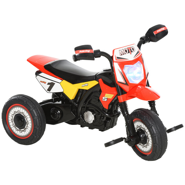 acquista Triciclo a Pedali per Bambini a Forma di Moto Rosso