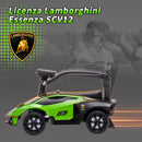 Auto Macchina Cavalcabile per Bambini con Maniglione Lamborghini Verde-8
