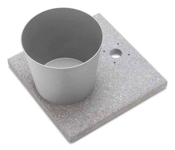 Base con Vaschetta per Fontane con Ghiera Piccola 40x40x5 cm in Cemento Belfer 42/BSE/4 Alluminio online