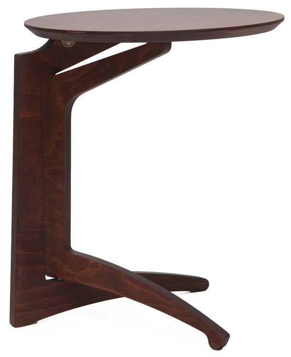 Tavolino Pieghevole da Salotto Ø43x51 cm in Legno Noce sconto