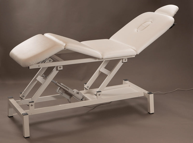 Lettino da Massaggio Fisioterapia Elettrico 4 Sezioni 190x65x55/85cm Benotti Ascot Bianco-3