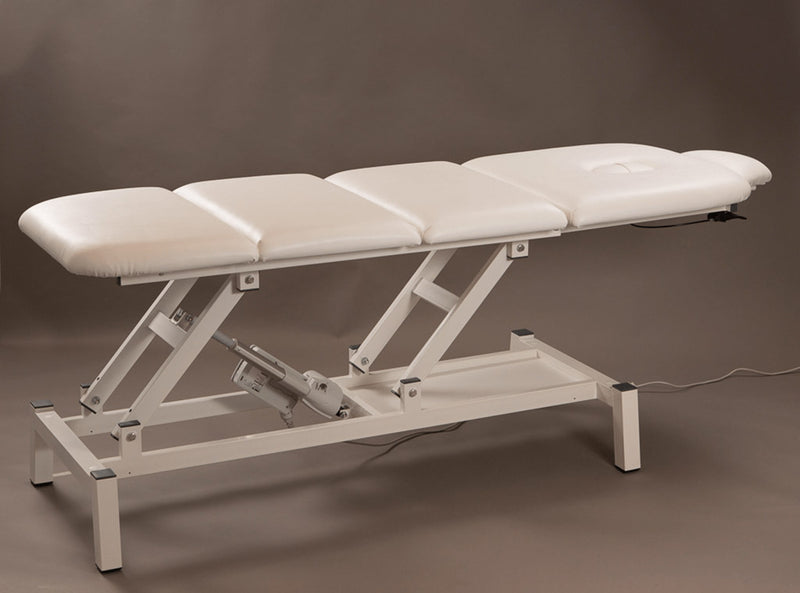 Lettino da Massaggio Fisioterapia Elettrico 4 Sezioni 190x65x55/85cm Benotti Ascot Bianco-4