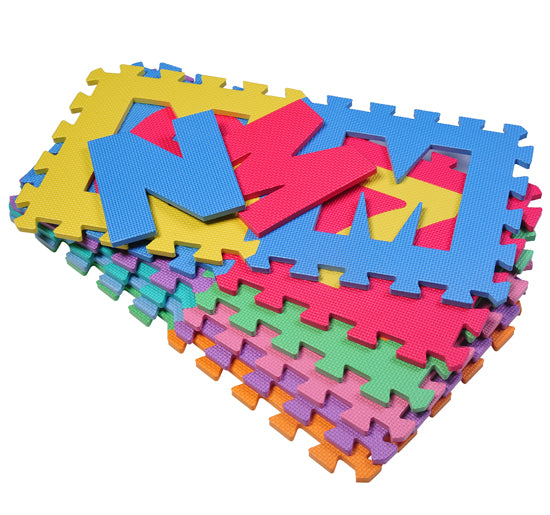 Tappeto Puzzle Gioco Bambini 36 Pezzi - 26 Lettere dell'Alfabeto e Numeri da 0-9 prezzo
