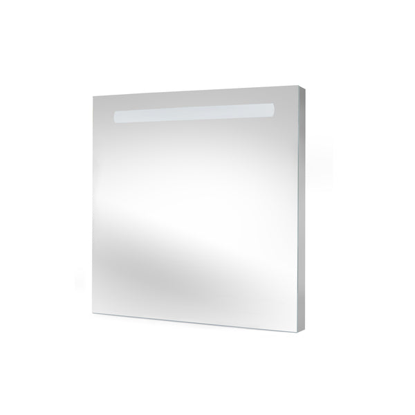 prezzo Specchio da Bagno Pegasus con Illuminazione Led Frontale Imballo 1 Pezzo Alluminio e Vetro Emuca