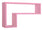 Mensola da Parete a Forma di L 61x37x15,5 cm in Fibra di Legno Lettera Rosa Blush