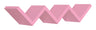 Mensola da Parete Libreria Zigzag 56x15,5 cm in Fibra di Legno Saetta Rosa Blush