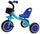 Triciclo per Bambini in Metallo con Pedali e Cestino Kidfun Tricygò Azzurro