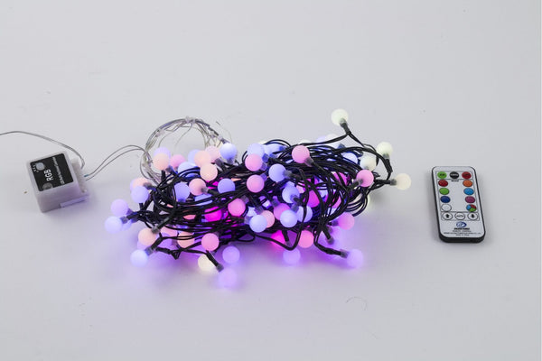 Mantello Luminoso di Natale 108 LED 1,8m Multicolor Soriani Sfere online
