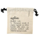 Sacchetto Aglio/garlic 15x15 cm in Cotone Villa D’este Home Tivoli -1