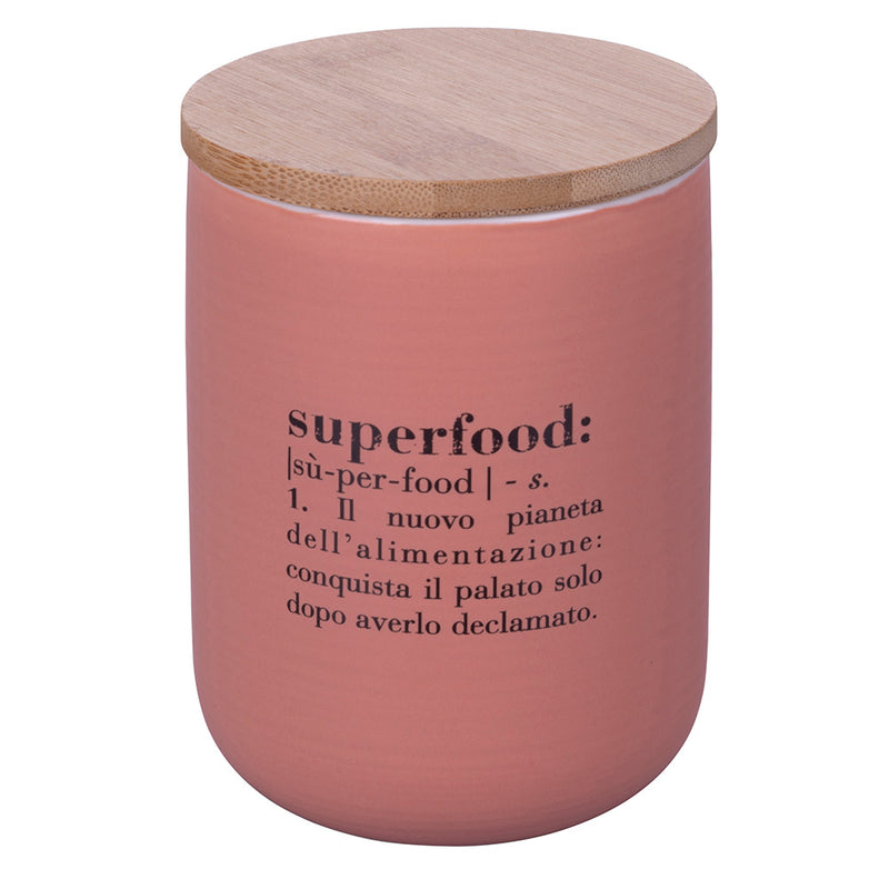 Barattolo Superfood 750 ml in New Bone China Villa D’este Home Tivoli Rosa-2