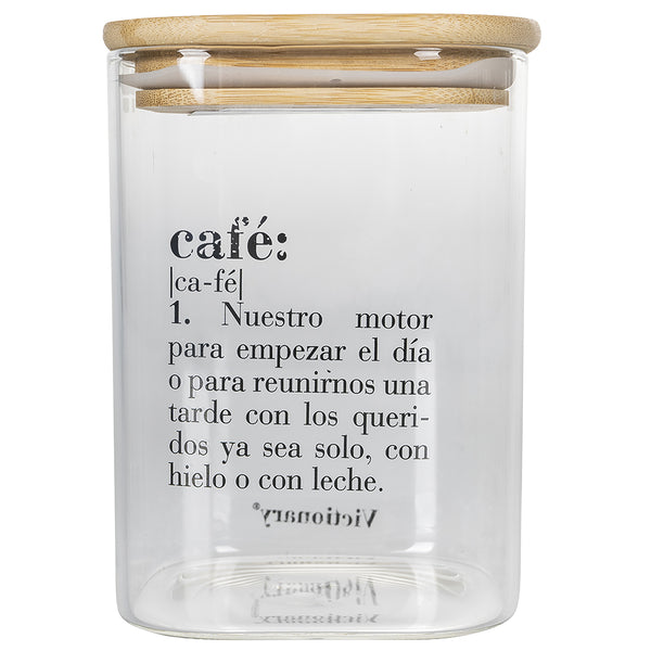 Barattolo Caffè con scritta "Café" 1 Litro in Vetro VdE Tivoli 1996 Spagnolo online